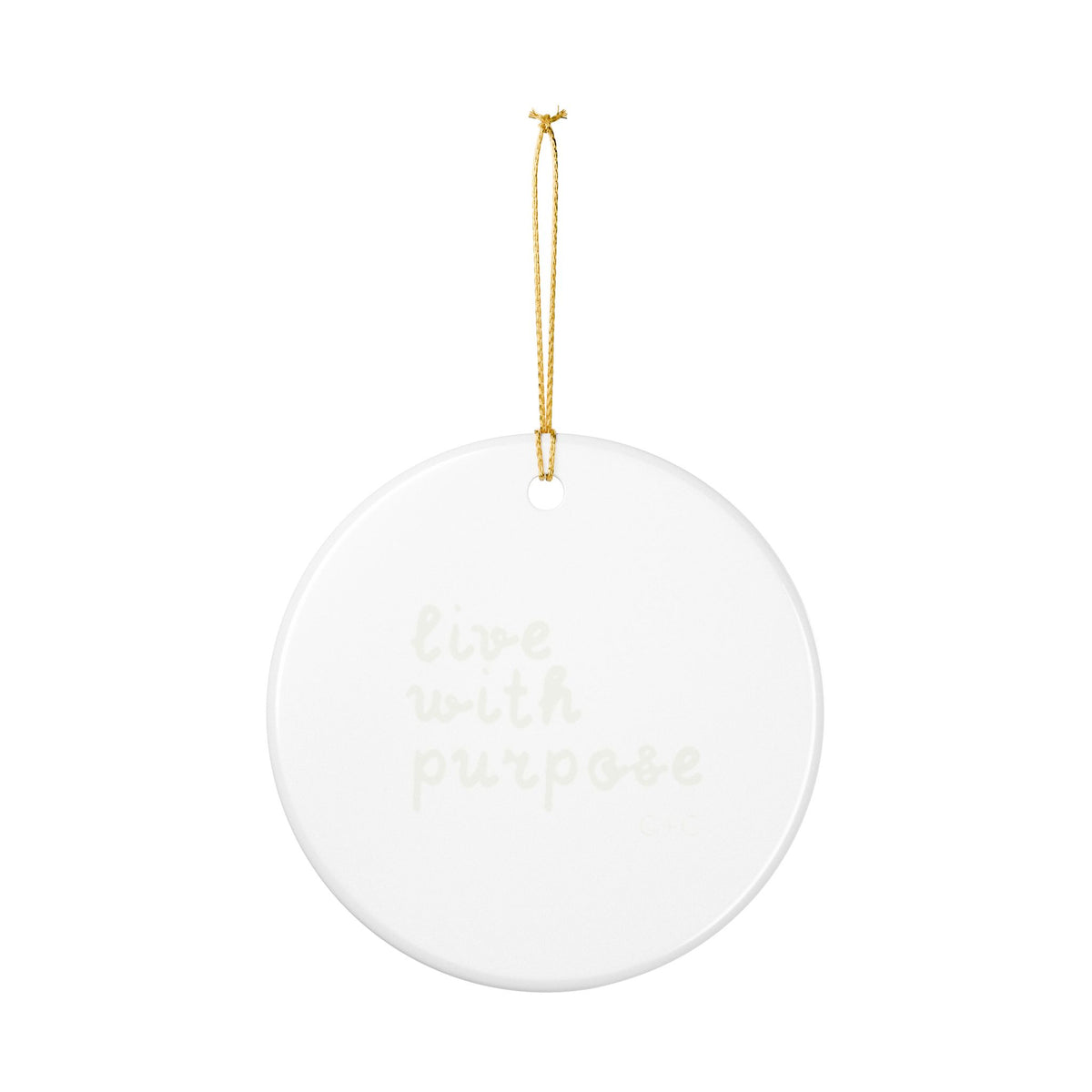 Write Your Own Tail Ceramic Ornament - Mermaid Holiday Decoration