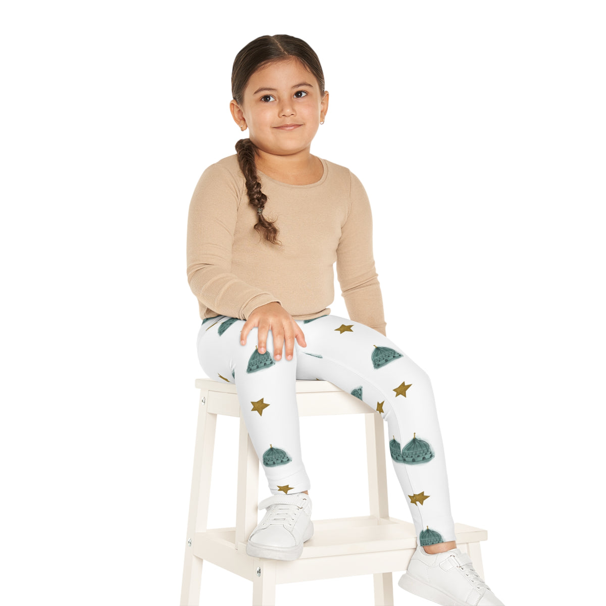 Ragon Kids Peacemaker Capital & Star Leggings — Patterned Kids Leggings