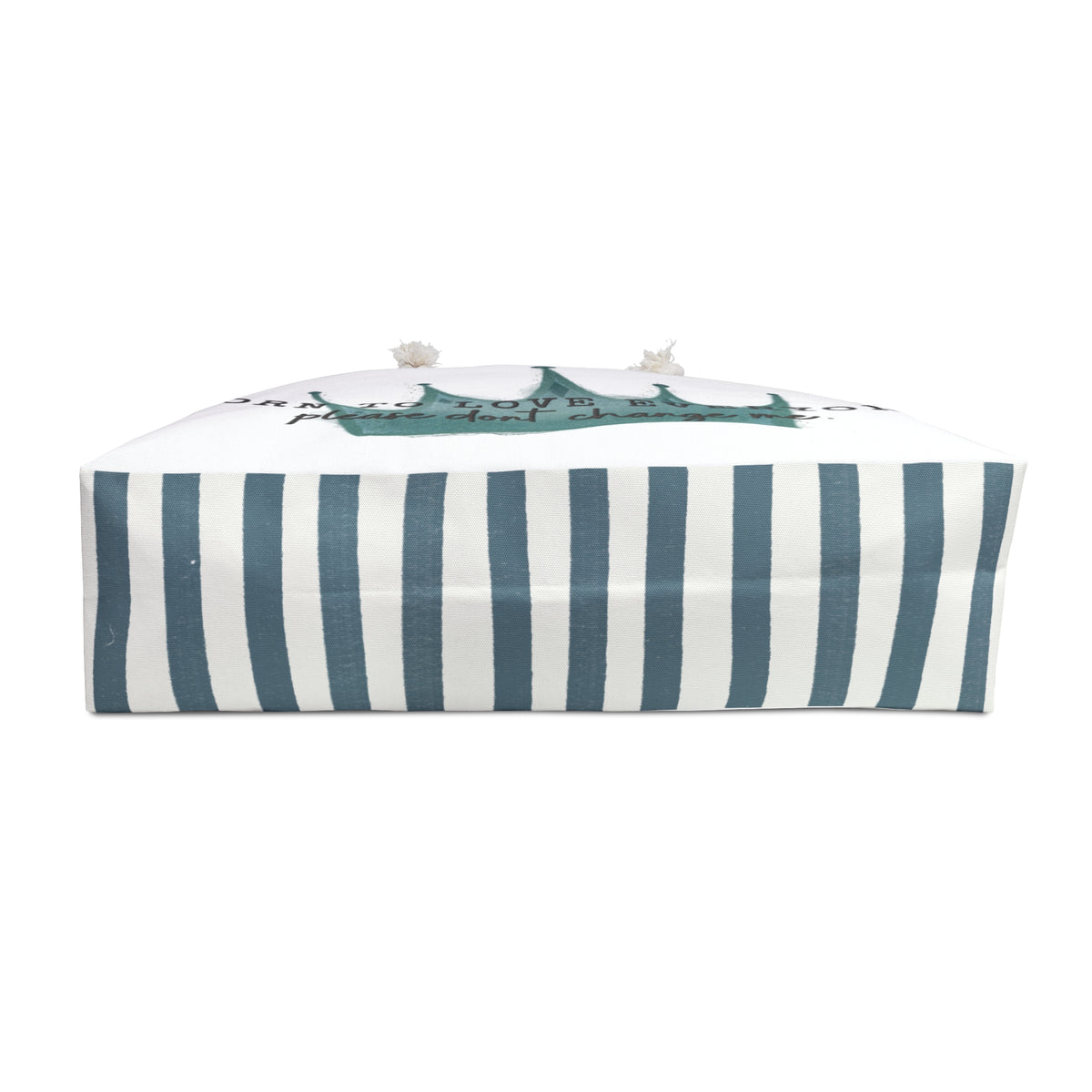 Ragon Born To Love Everyone Weekender Bag — Minimal Crown Print Travel Tote