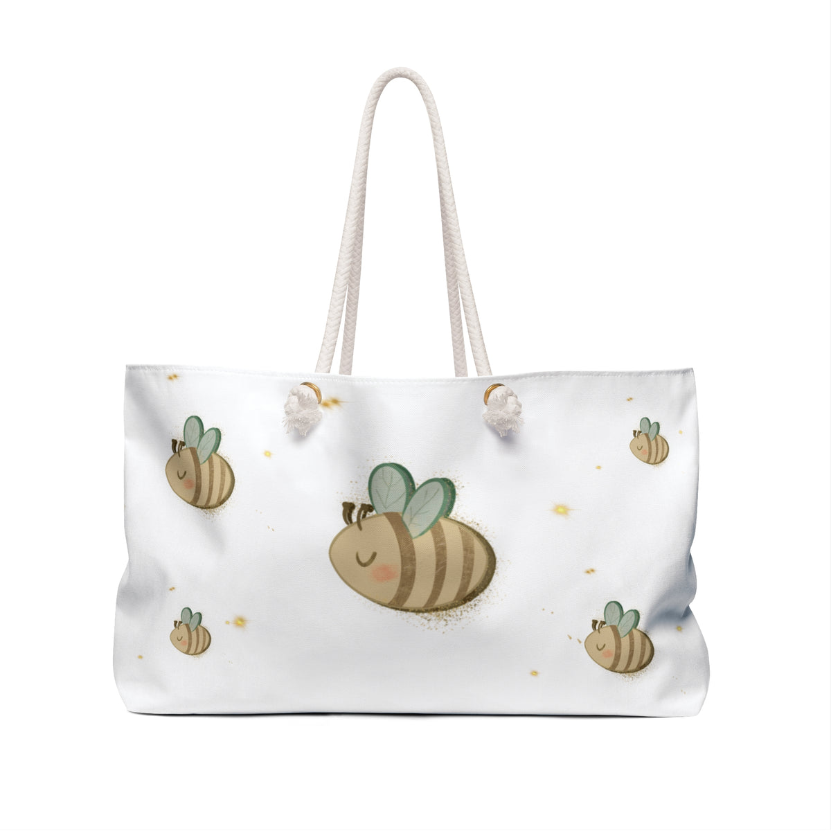 Ragon Bizzy Bee Pattern Weekender Bag — Travel Tote