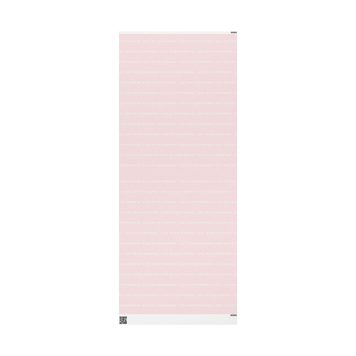 Pink Minimalist Live with Purpose Wrapping Paper Roll — Soft Blush Gift Wrap