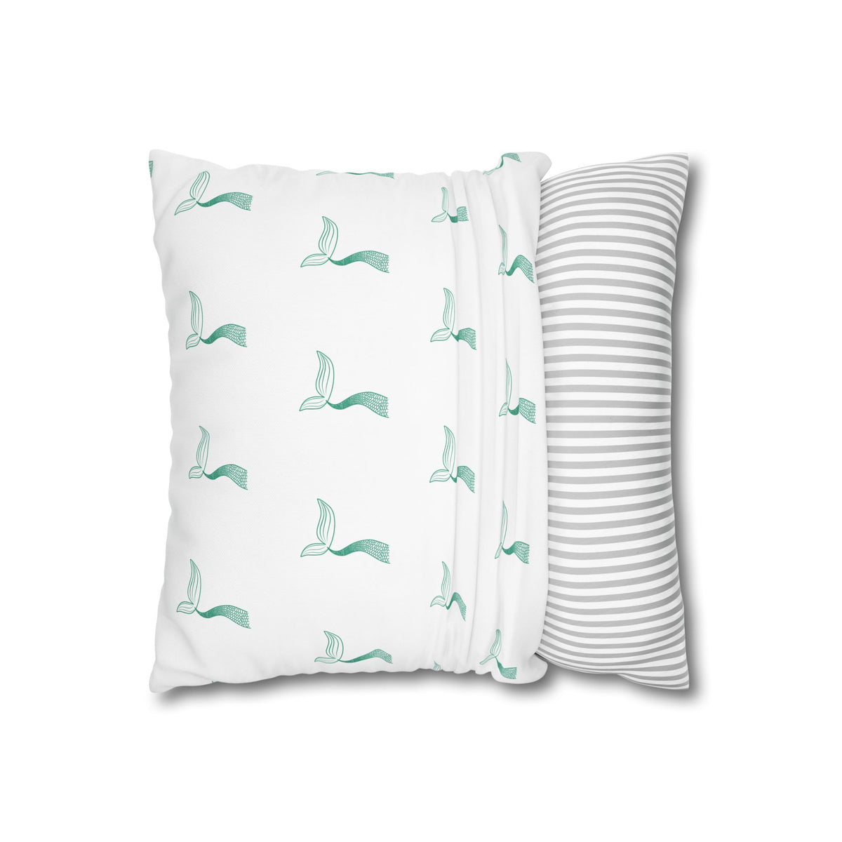 Write Your Own Tail Mermaid Tail Square Pillowcase - Inspirational Decorative Pillow Cover