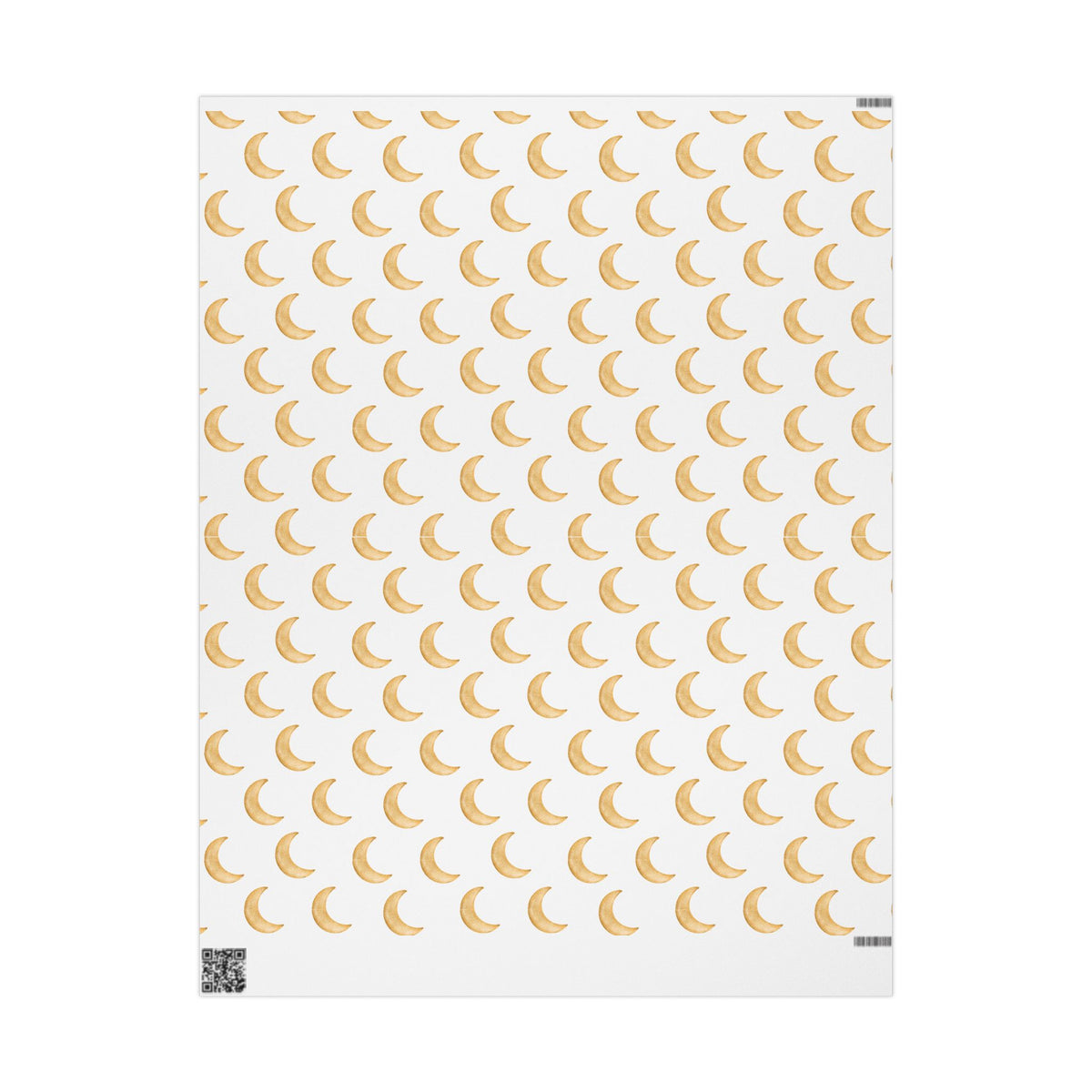 Gold Crescent Moon Wrapping Paper