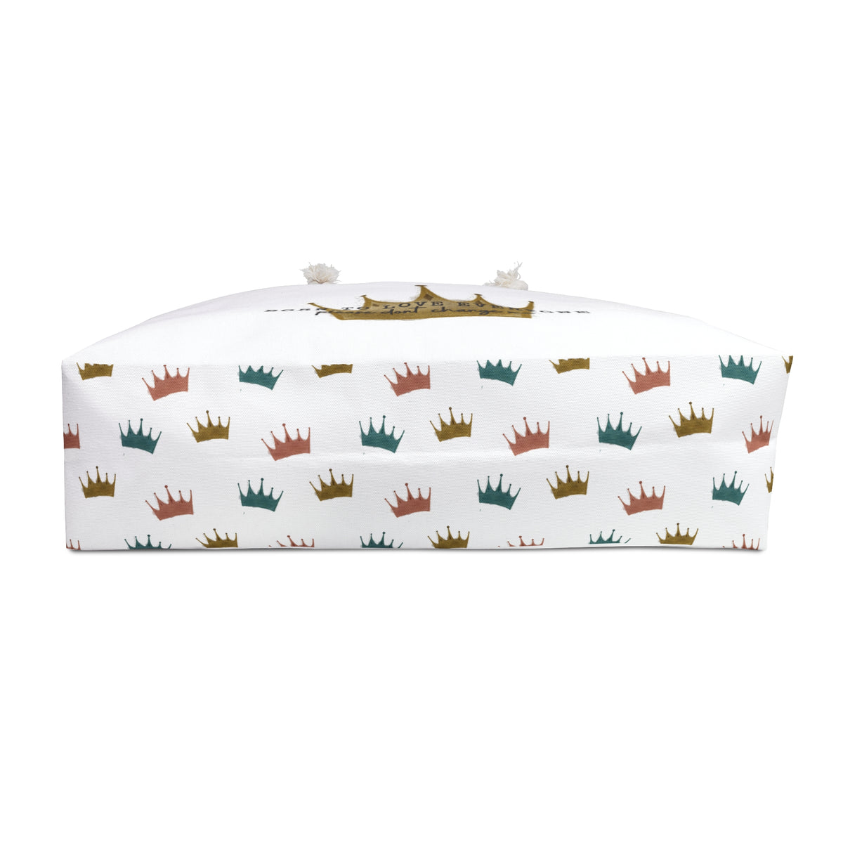 Ragon Born To Love Everyone Weekender Bag –Gold Crown Travel Tote