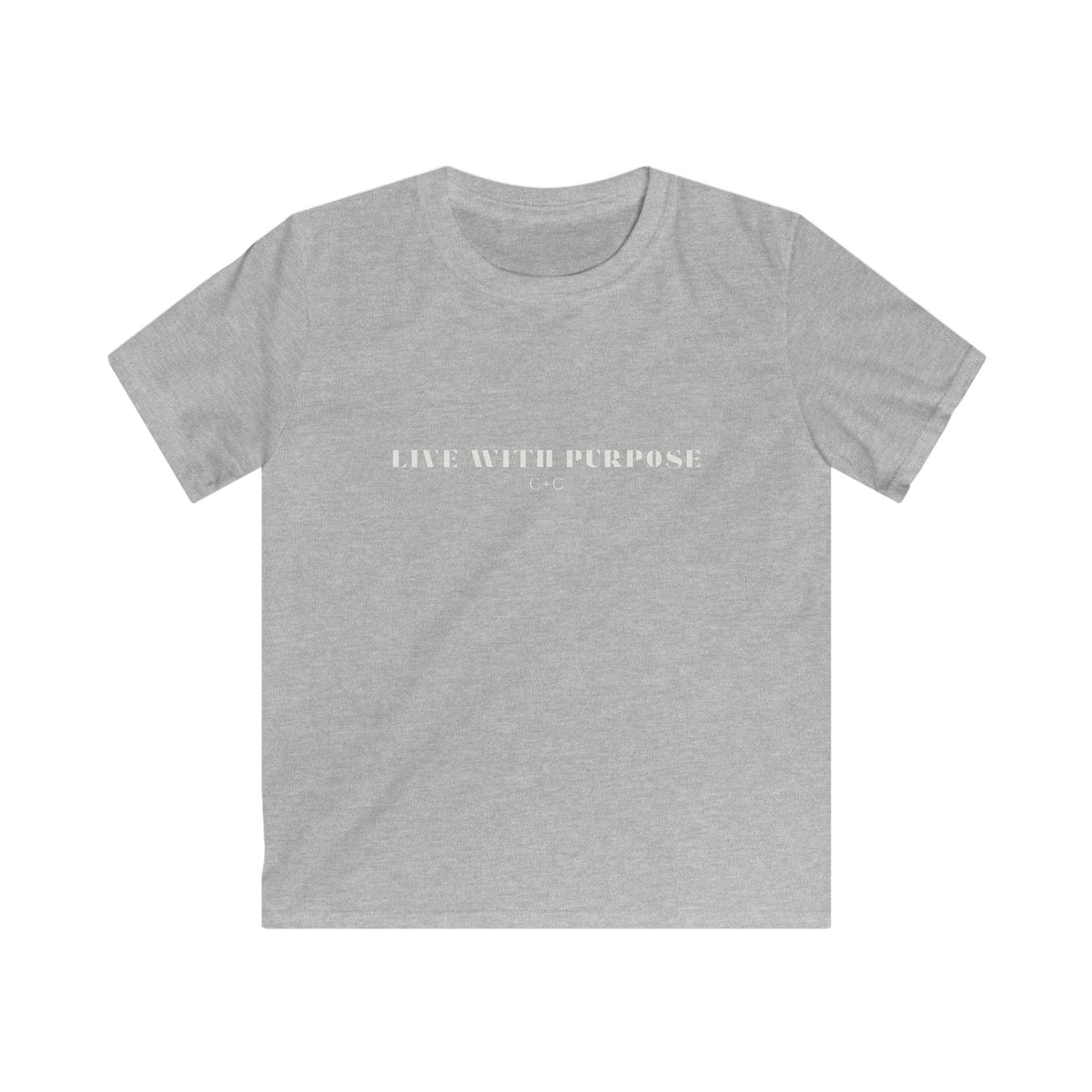 Kids Live with Purpose C+C Tee — Minimalist Inspirational Shirt