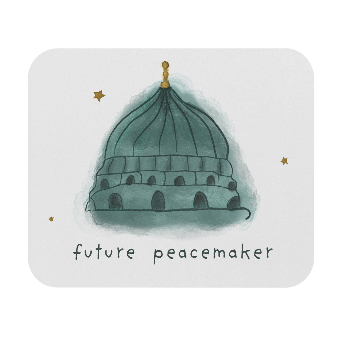 Ragon Capitol Future Peacemaker Mouse Pad — Inspirational  Desk Mat