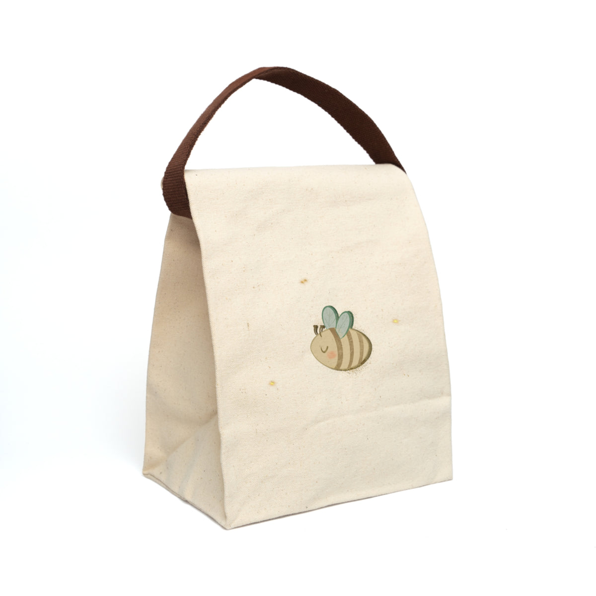 Ragon Bizzy Bee Canvas Lunch Bag with Strap – Insulated Reusable Kids Lunchbox