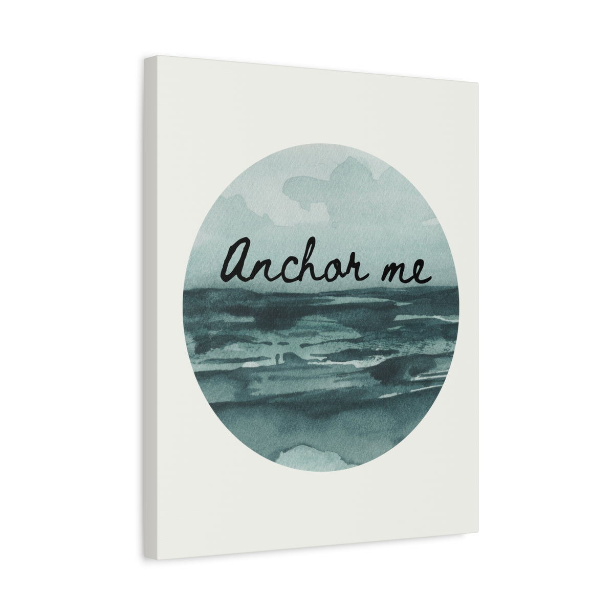 Canvas Wall Art — “Anchor Me” Watercolor Ocean Print