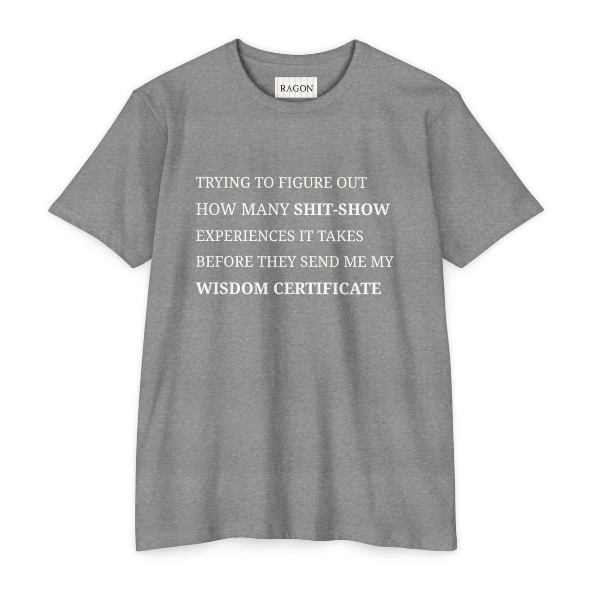 Funny Sarcastic T-Shirt — "Trying to Figure Out How Many Shit-Show Experiences" Graphic Tee