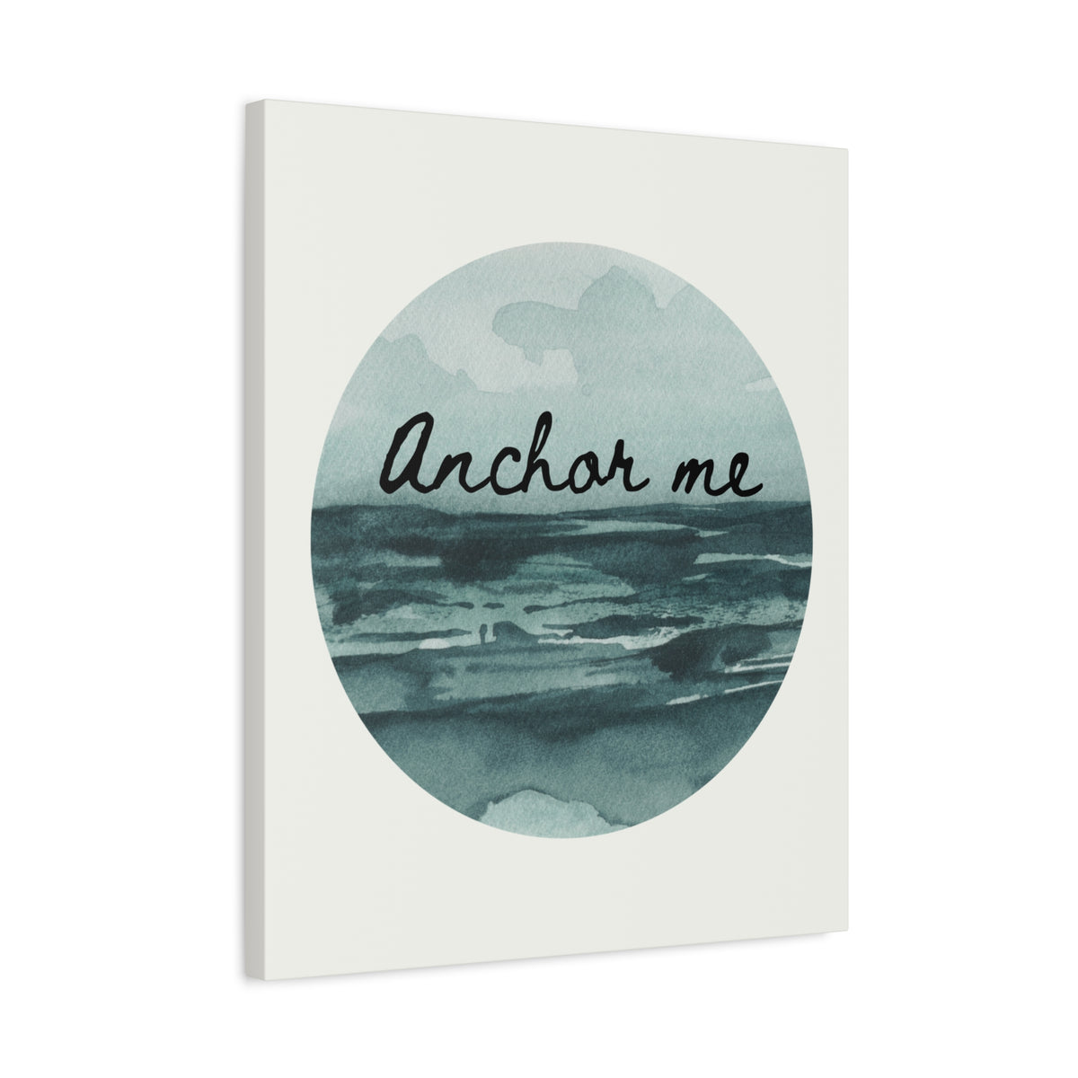 Canvas Wall Art — “Anchor Me” Watercolor Ocean Print
