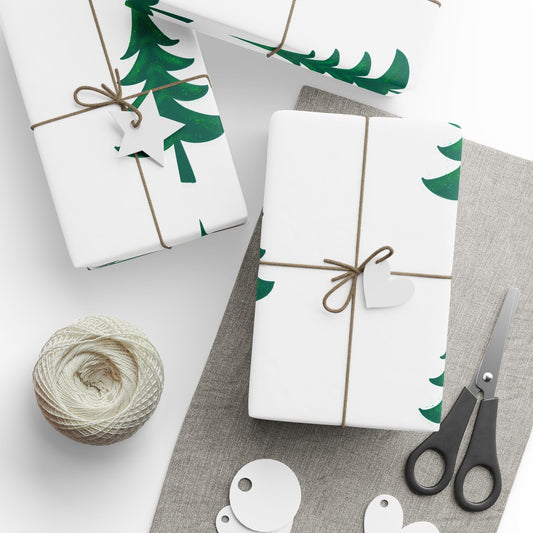 Ragon Enchanted Evergreen Christmas Tree Wrapping Paper –  Holiday Gift Wrap