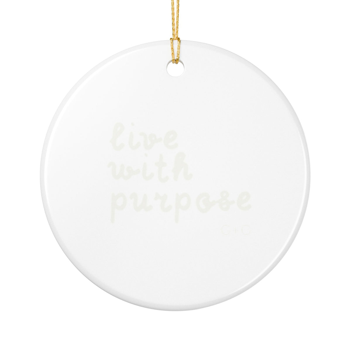 Write Your Own Tail Ceramic Ornament - Mermaid Holiday Decoration