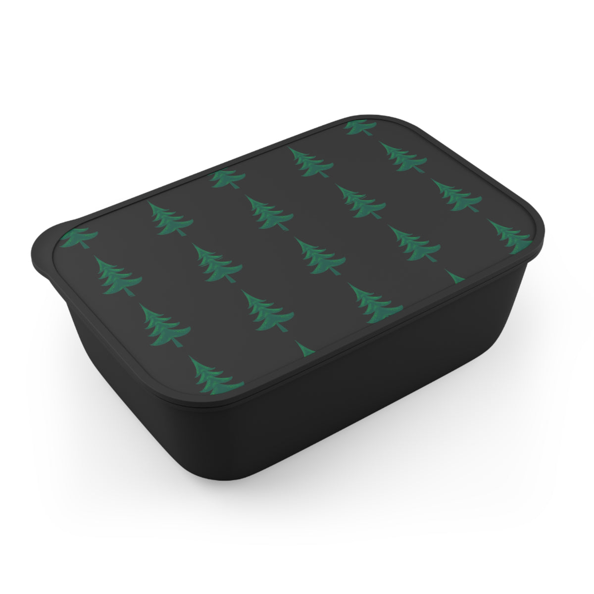 Ragon Enchanted Evergreen Bento Box — Eco PLA Lunch Container with Band & Utensils