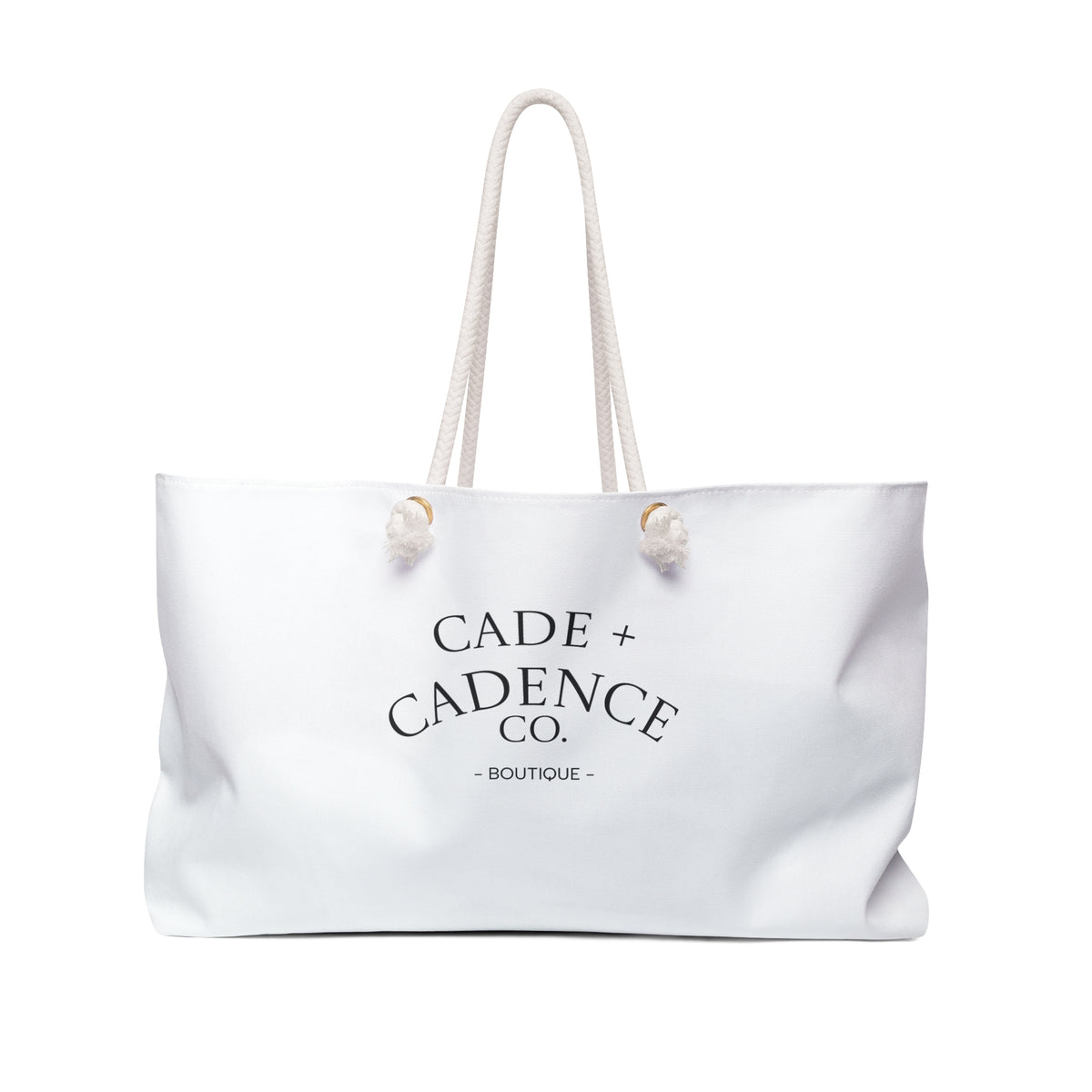 C+C Weekender Bag — Cade + Cadence Co. Logo Canvas Travel Tote