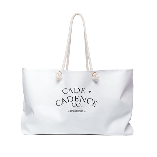 C+C Weekender Bag — Cade + Cadence Co. Logo Canvas Travel Tote