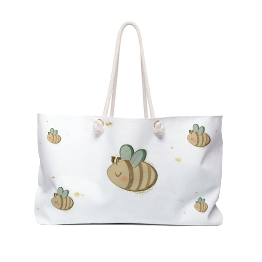 Ragon Bizzy Bee Pattern Weekender Bag — Travel Tote