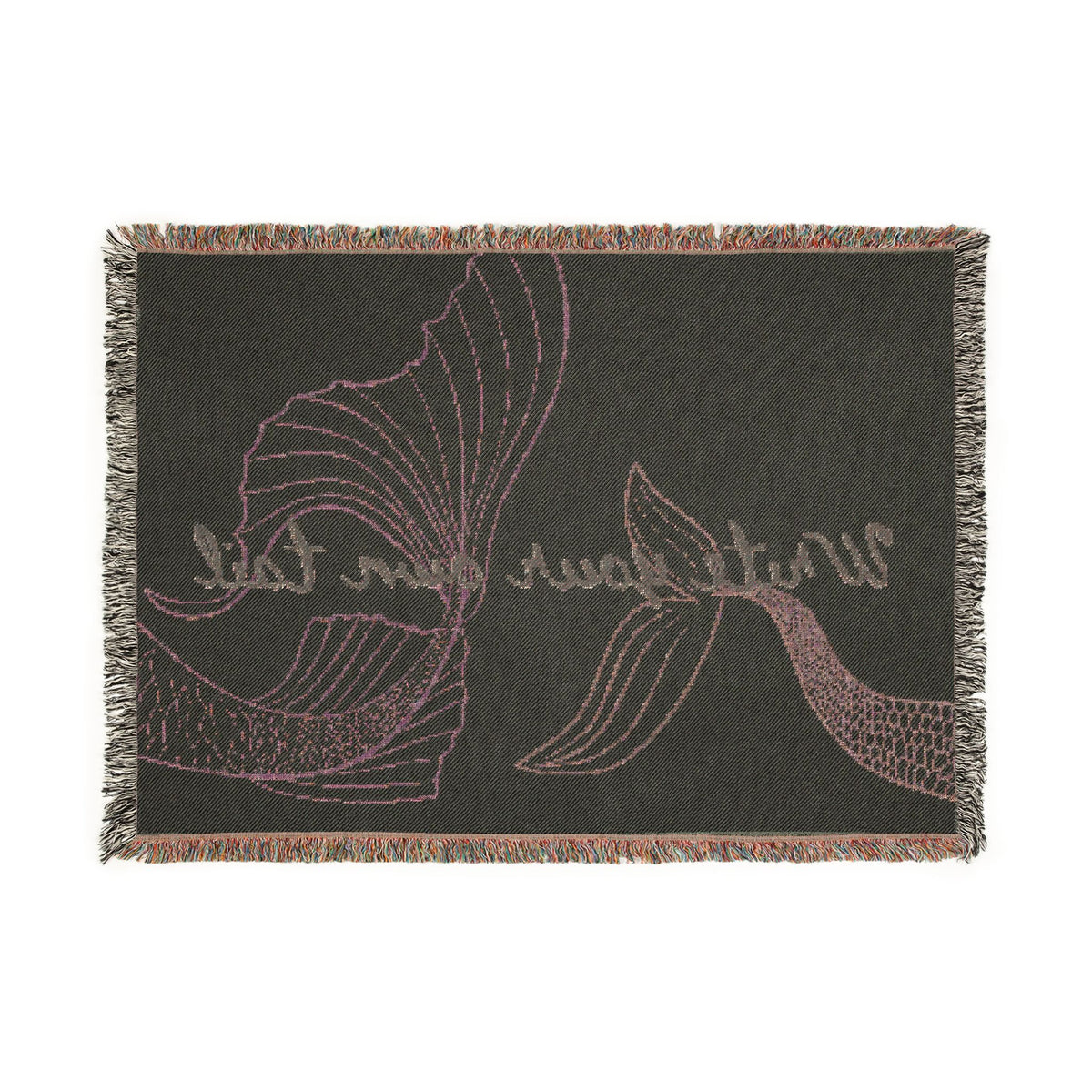 Write Your Own Tail Mermaid Woven Throw Blanket