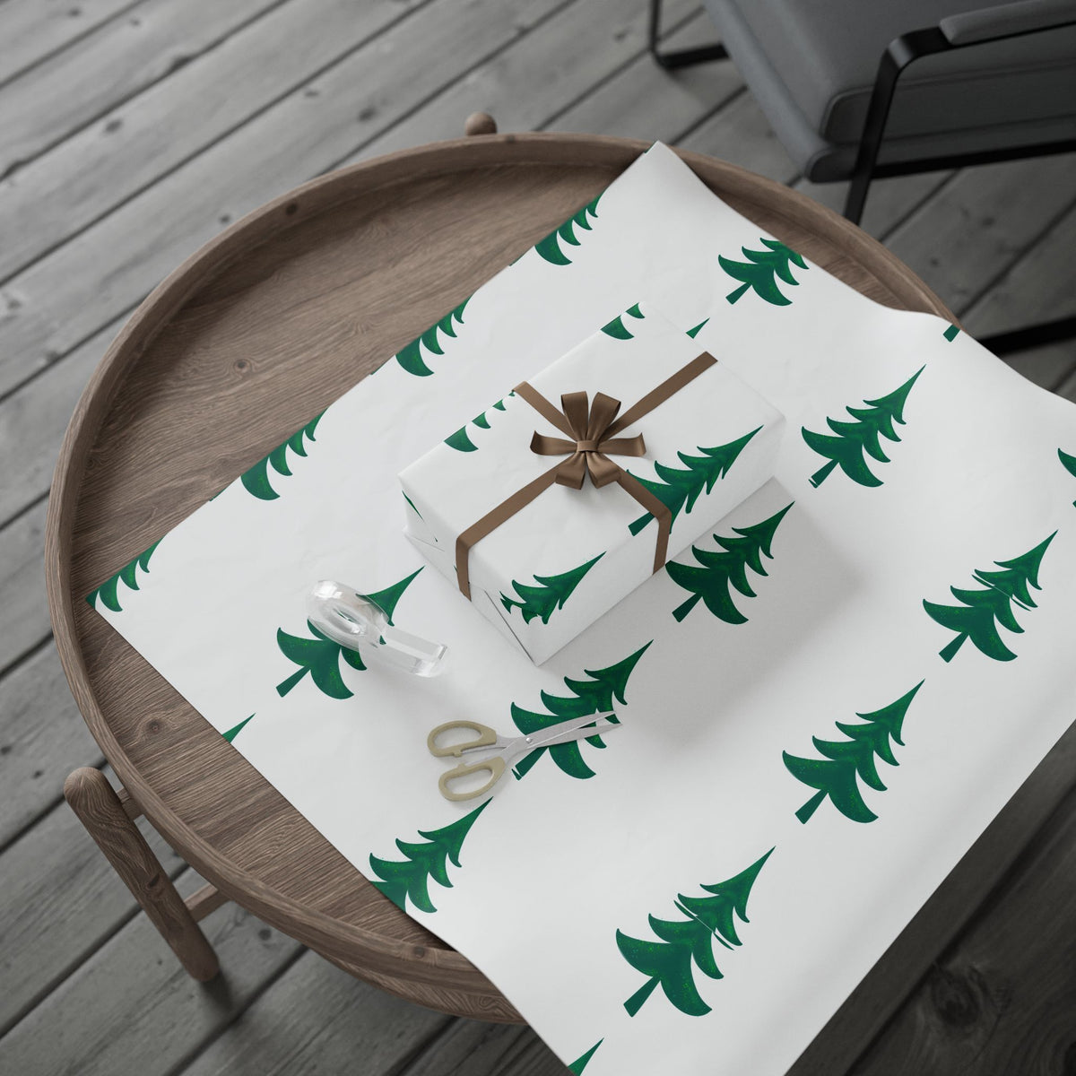 Ragon Enchanted Evergreen Christmas Tree Wrapping Paper –  Holiday Gift Wrap