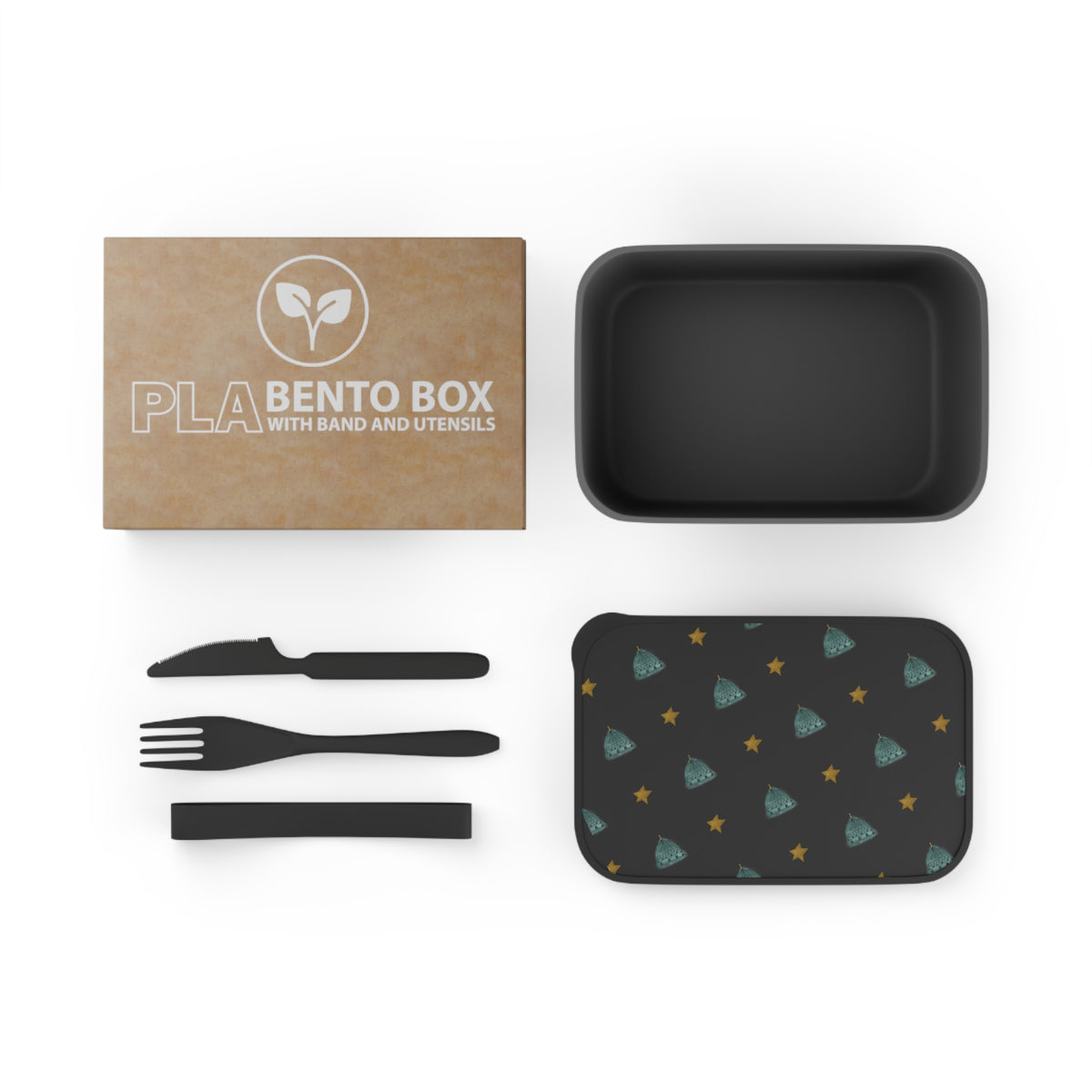 Ragon Peacemaker Capitol Reusable PLA Bento Box Pattern — Eco-Friendly Lunch Box with Band & Utensils