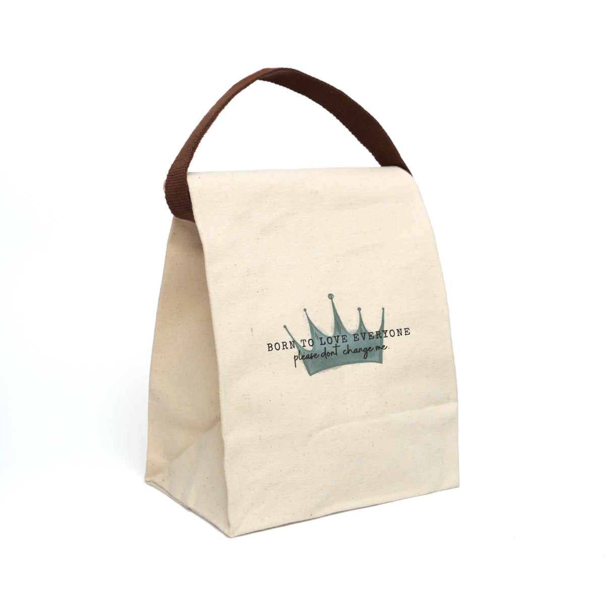 Ragon Born To Love Everyone Canvas Lunch Bag