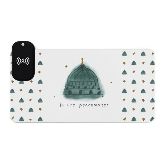 Ragon Wireless LED Gaming Mouse Pad – Future Peacemaker Capitol Charging Desk Mat