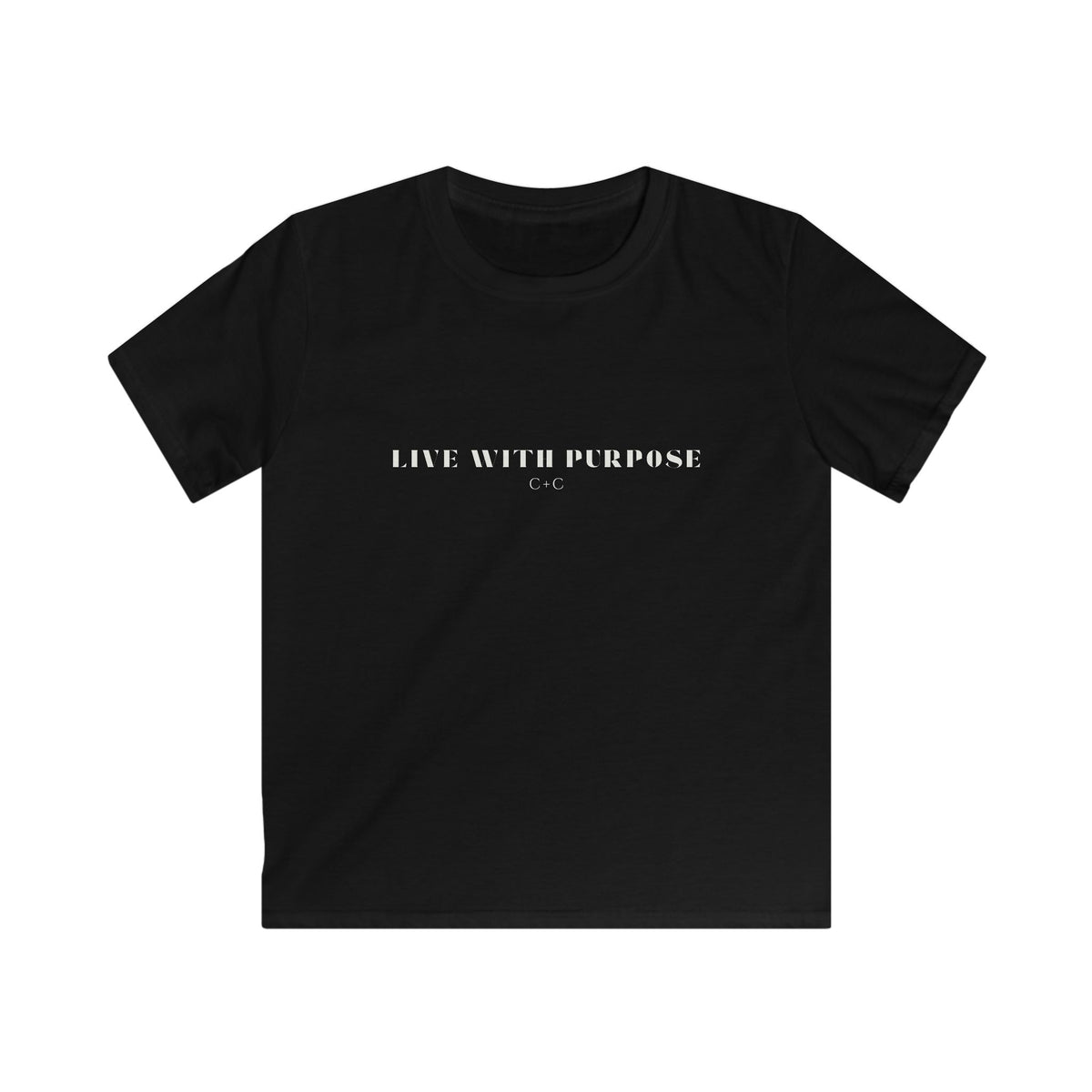 Kids Live with Purpose C+C Tee — Minimalist Inspirational Shirt