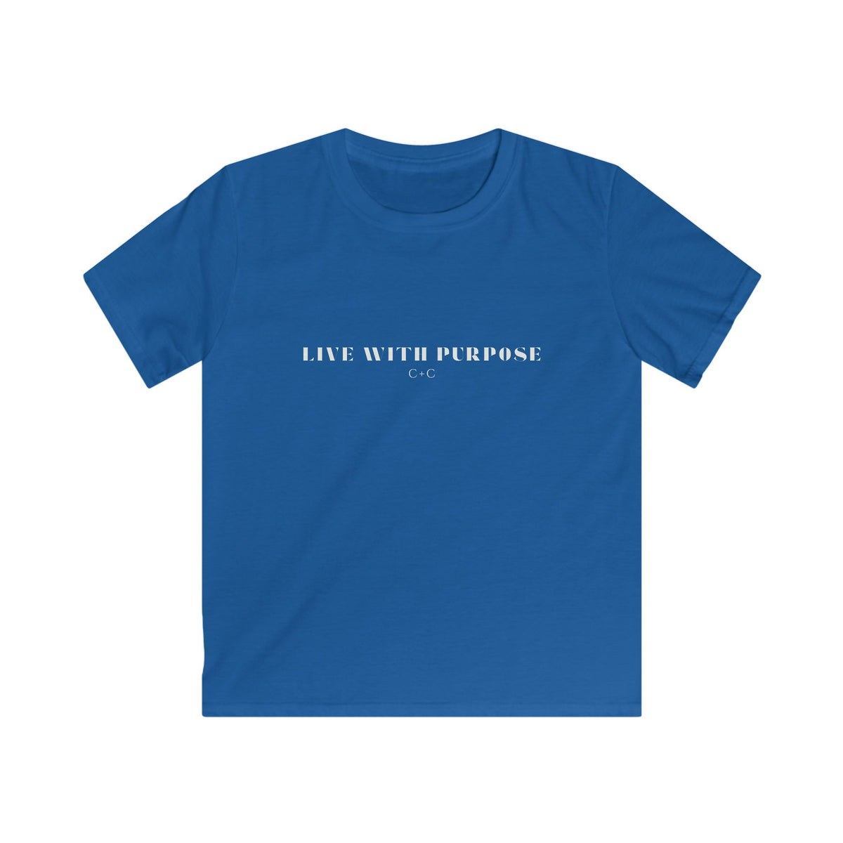 Kids Live with Purpose C+C Tee — Minimalist Inspirational Shirt