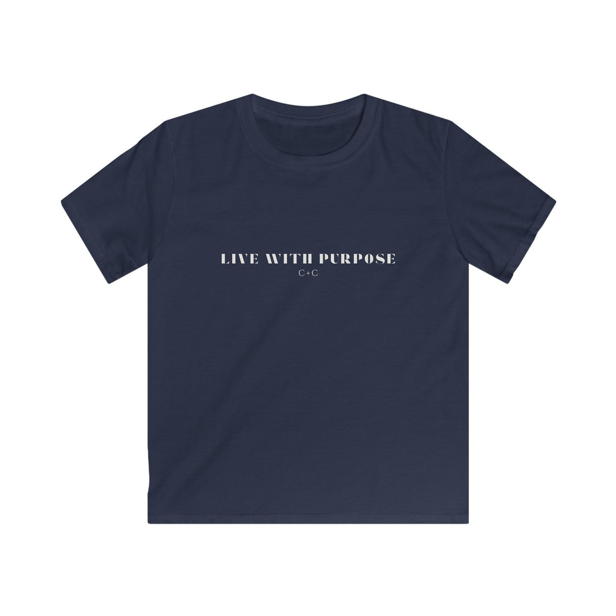 Kids Live with Purpose C+C Tee — Minimalist Inspirational Shirt