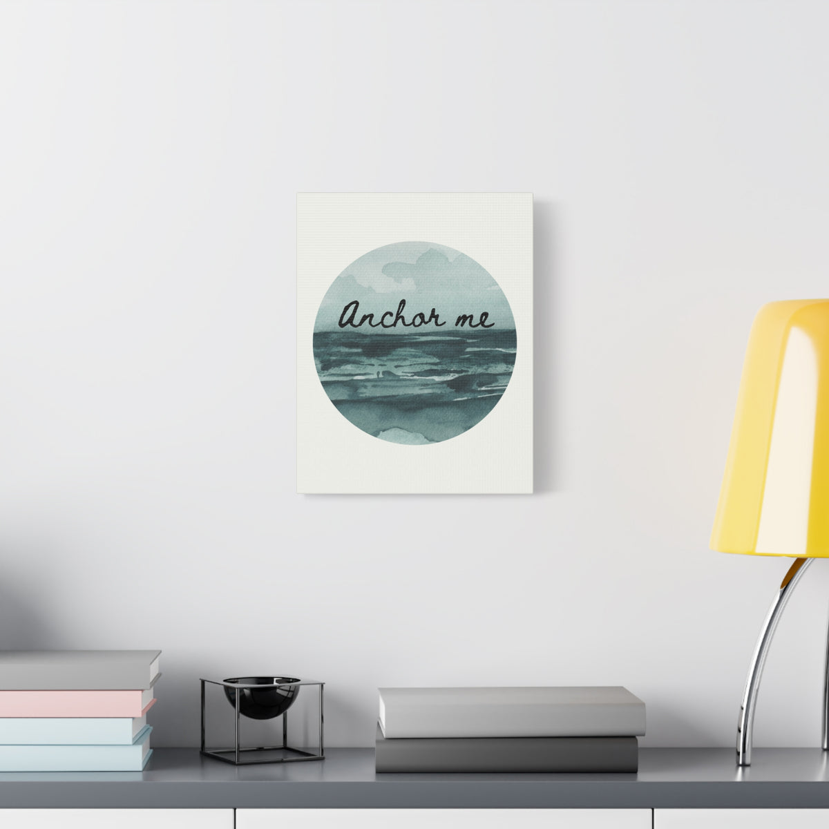 Canvas Wall Art — “Anchor Me” Watercolor Ocean Print