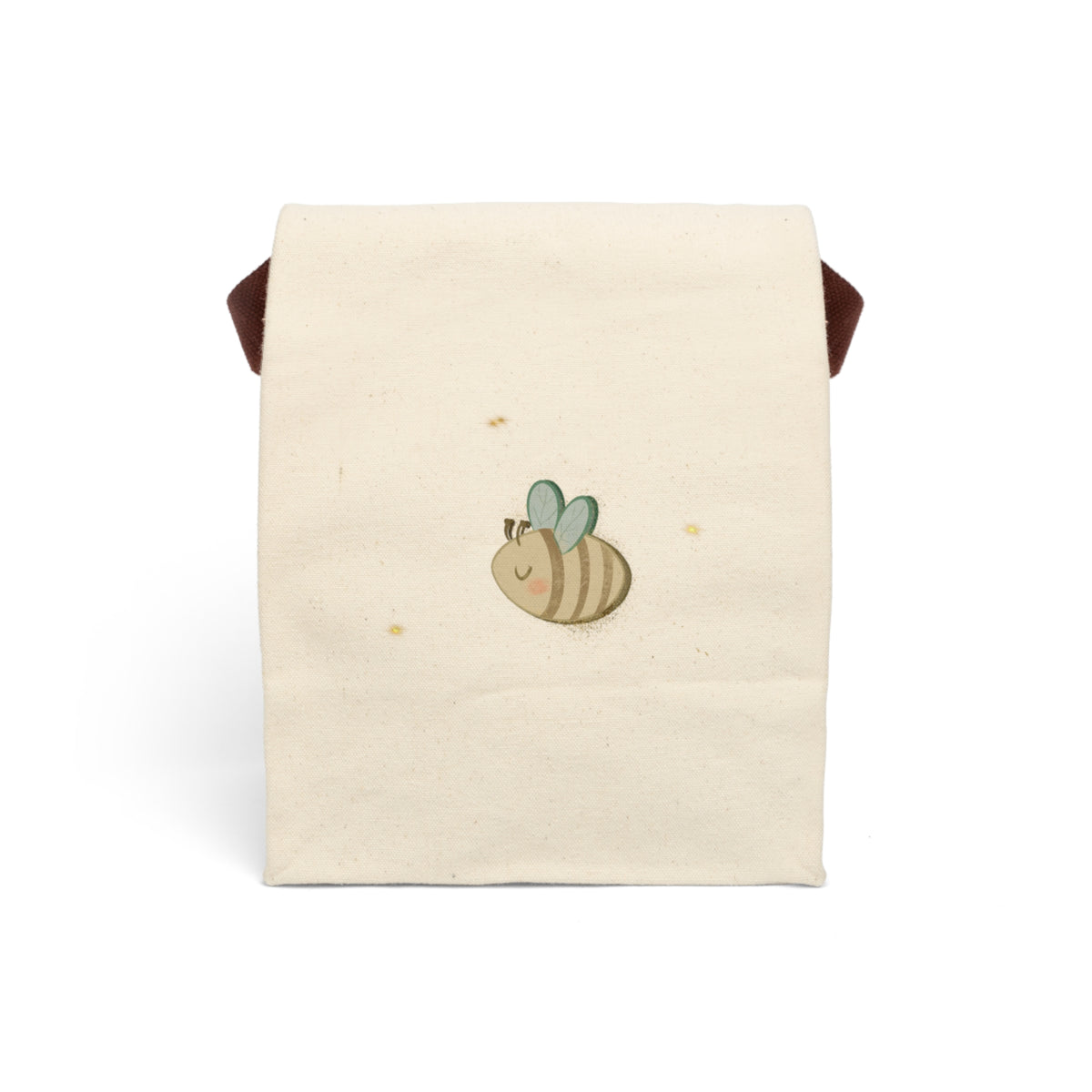 Ragon Bizzy Bee Canvas Lunch Bag with Strap – Insulated Reusable Kids Lunchbox