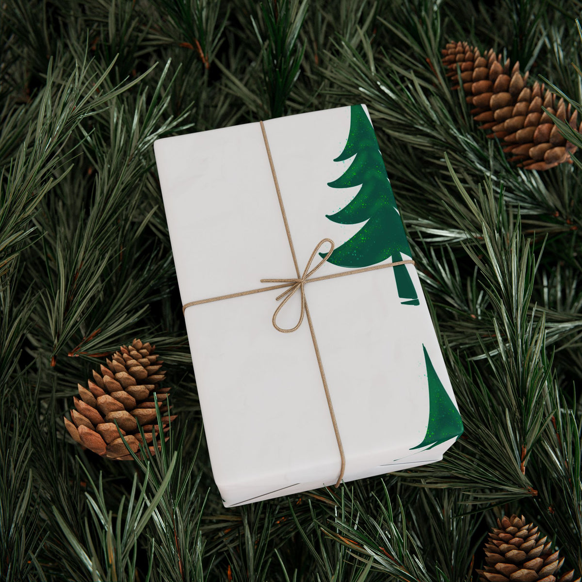 Ragon Enchanted Evergreen Christmas Tree Wrapping Paper –  Holiday Gift Wrap