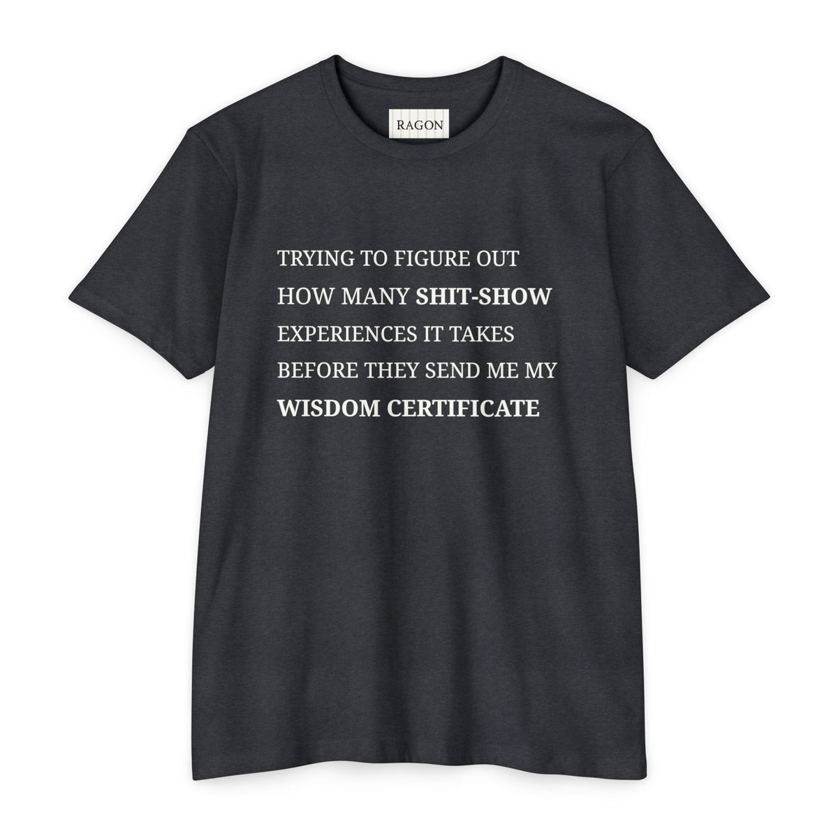 Funny Sarcastic T-Shirt — "Trying to Figure Out How Many Shit-Show Experiences" Graphic Tee