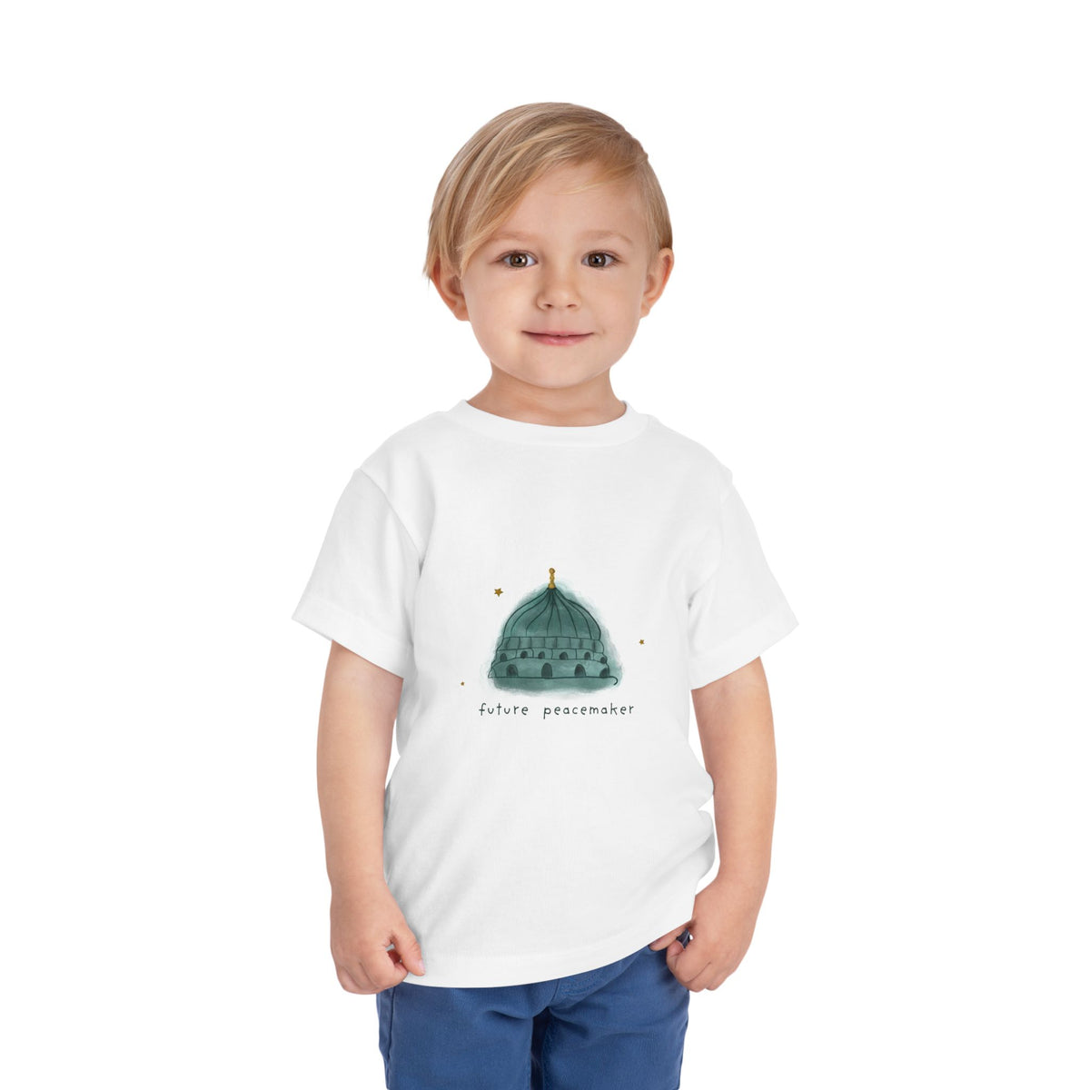 Toddler Tee — 'Future Peacemaker' Dome Graphic
