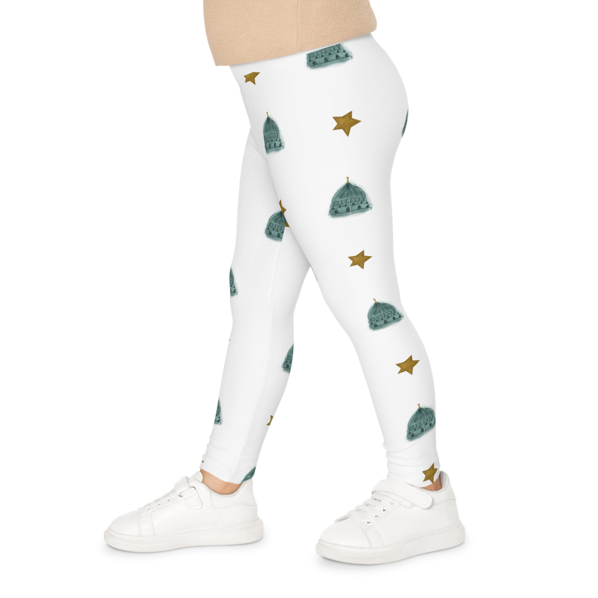 Ragon Kids Peacemaker Capital & Star Leggings — Patterned Kids Leggings
