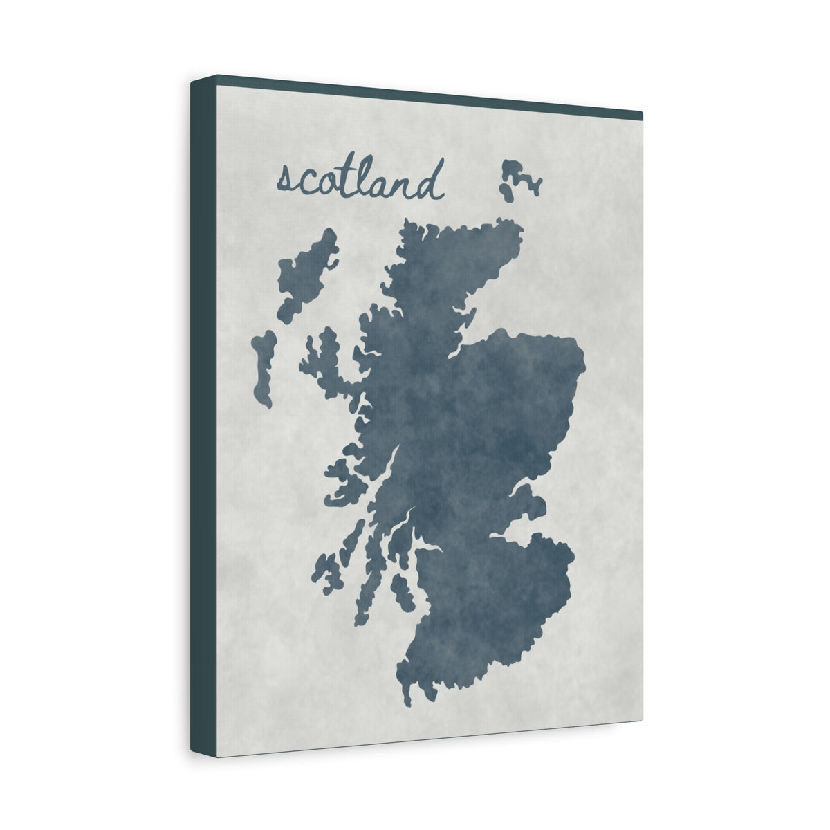 Scotland Watercolor Map Canvas