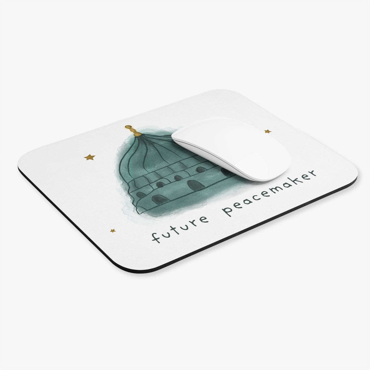 Ragon Capitol Future Peacemaker Mouse Pad — Inspirational  Desk Mat