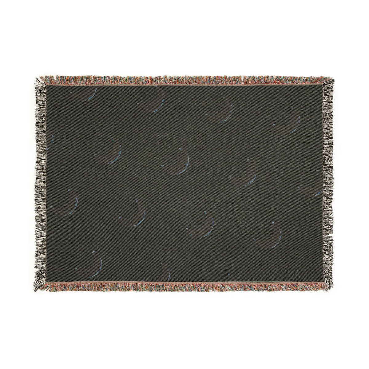 Ragon Moon Pattern Woven Blanket — Cozy Crescent Throw for Bedroom & Nursery