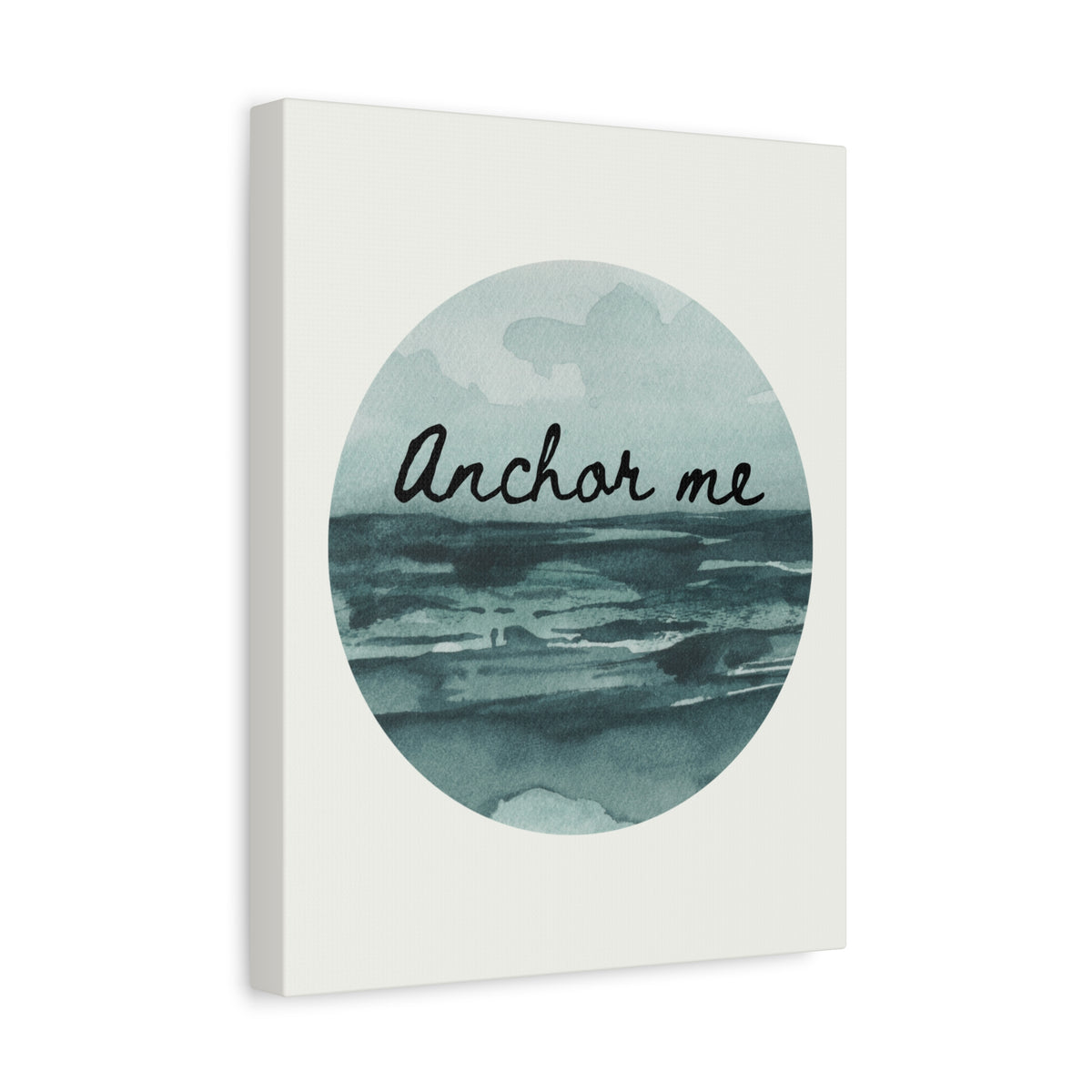 Canvas Wall Art — “Anchor Me” Watercolor Ocean Print