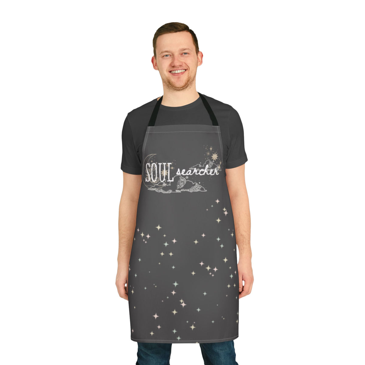 Soul Searcher Starry Apron — Celestial Cooking Apron with 'Soul Searcher' Design