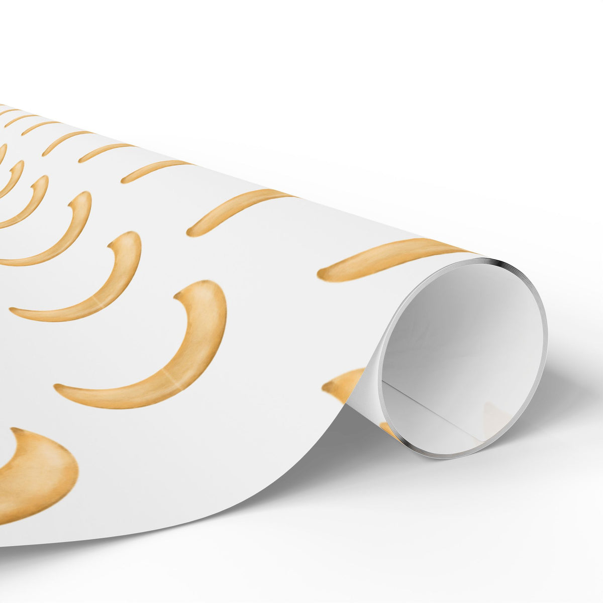 Gold Crescent Moon Wrapping Paper